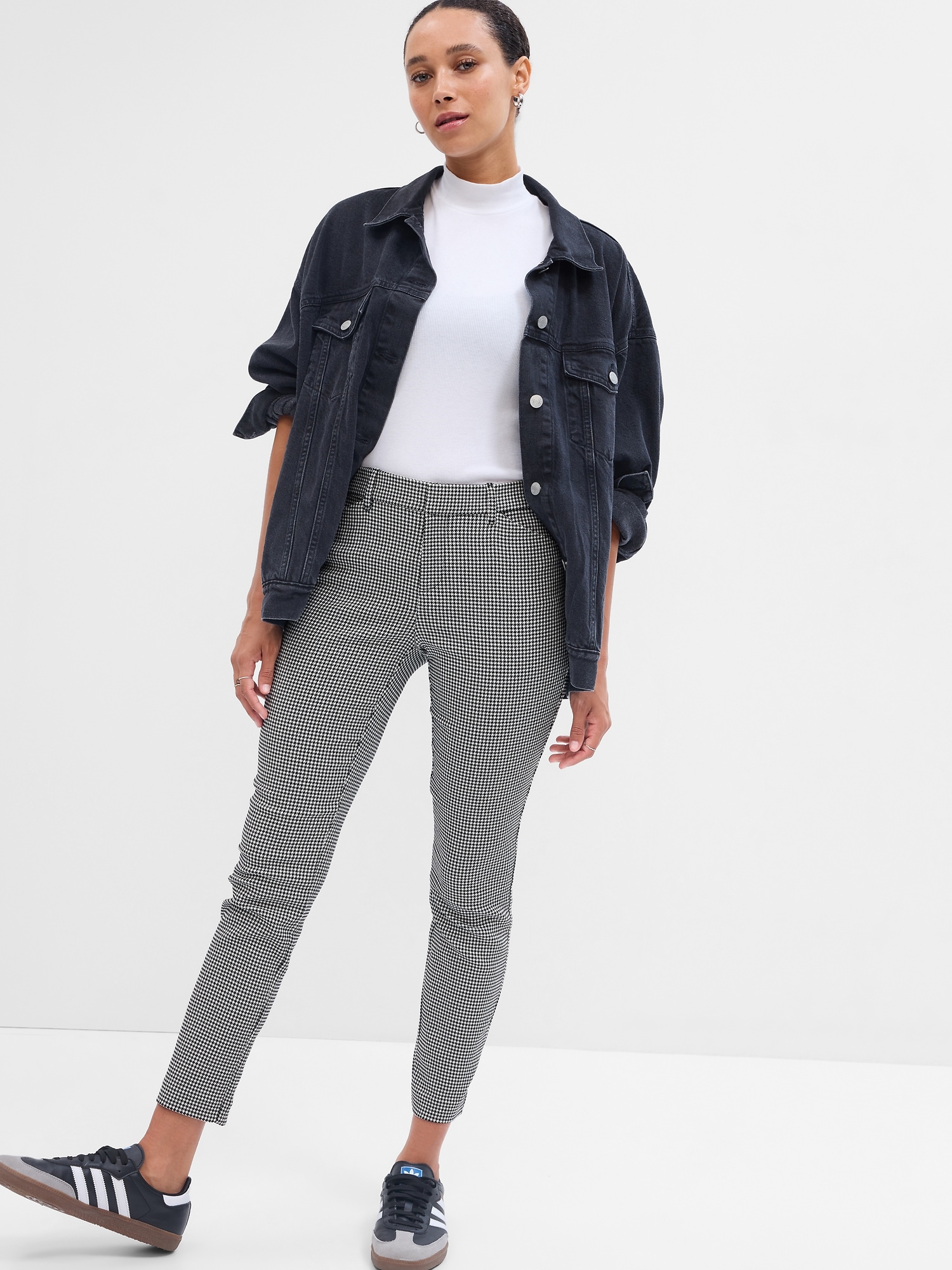 Mid Rise Skinny Ankle Pants in Bi-Stretch with Washwell