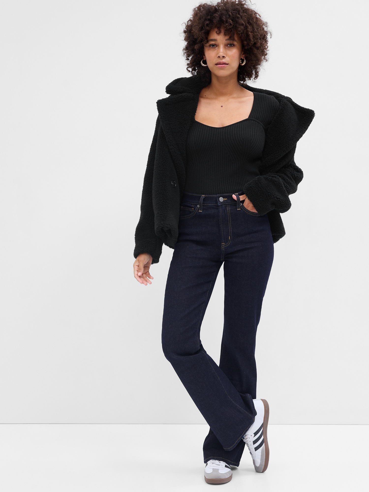 High Rise '70s Flare Jeans with Washwell