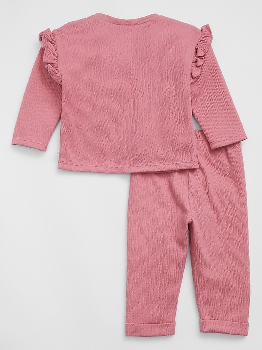 Image number 2 showing, Baby Ruffle Two-Piece Outfit Set