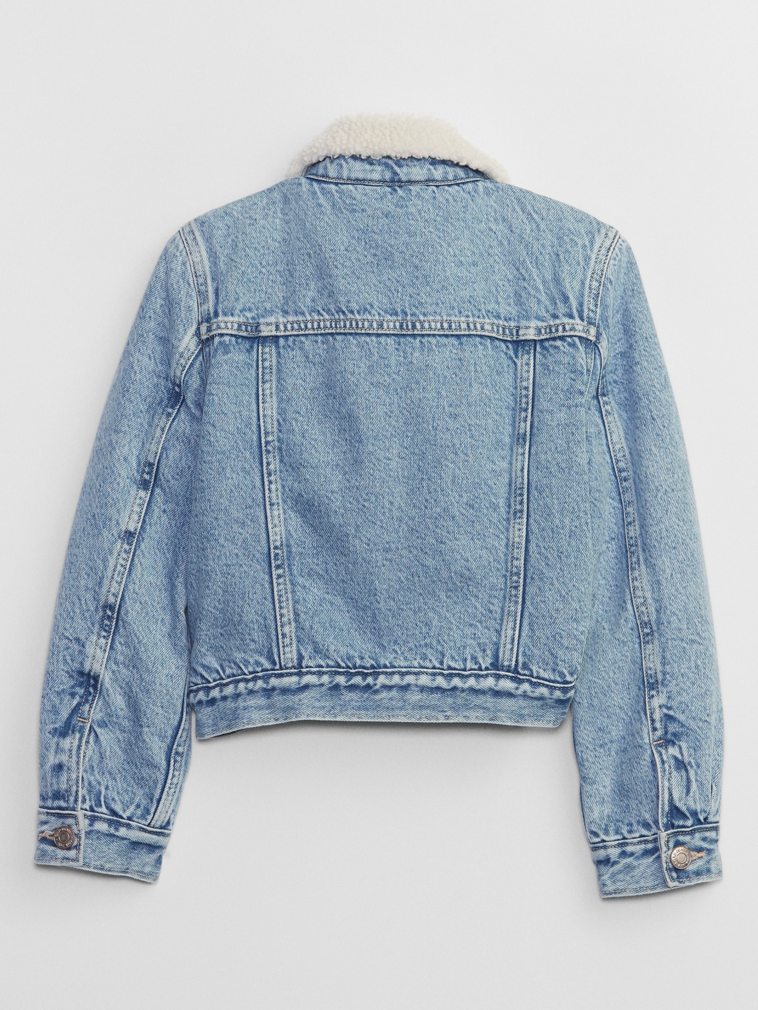 Girls sherpa lined deals denim jacket