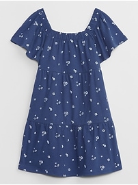 View large product image 3 of 3. babyGap Tiered Flutter Sleeve Dress