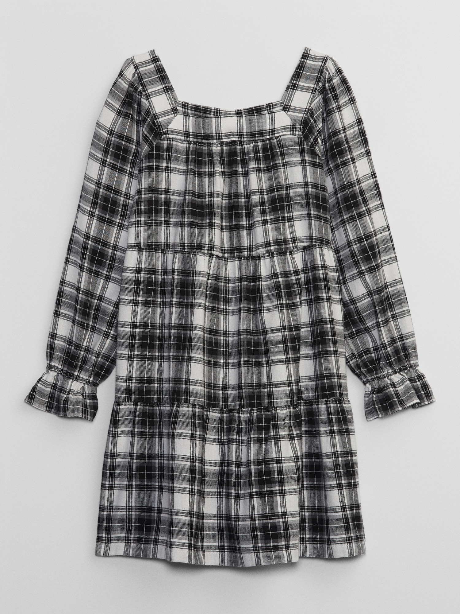 Kids Tiered Squareneck Dress