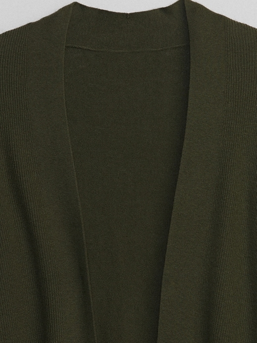 Image number 7 showing, Long Open-Front Cardigan