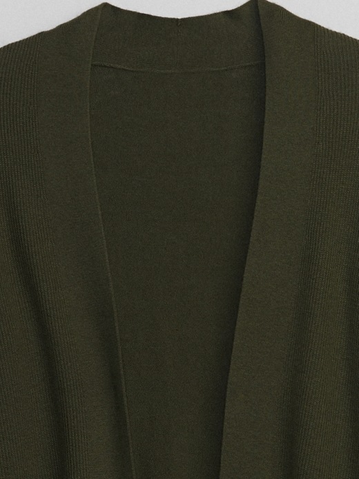 Image number 6 showing, Long Open-Front Cardigan