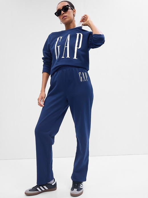 Gap Logo Straight Leg Sweatpants Gap Factory