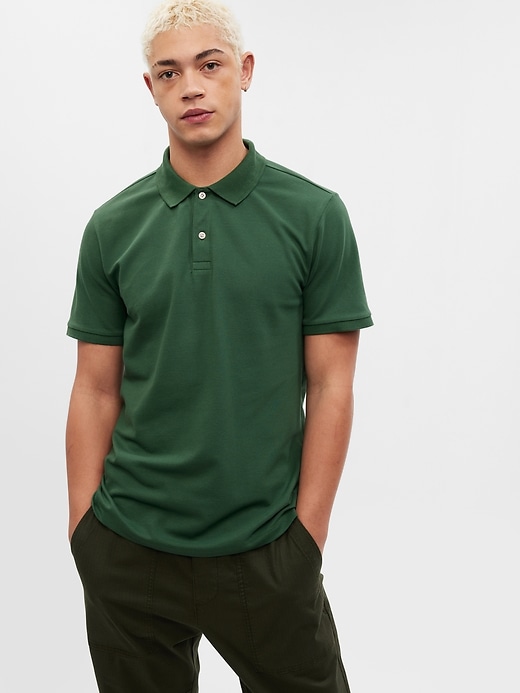 Image number 8 showing, Stretch Pique Polo Shirt