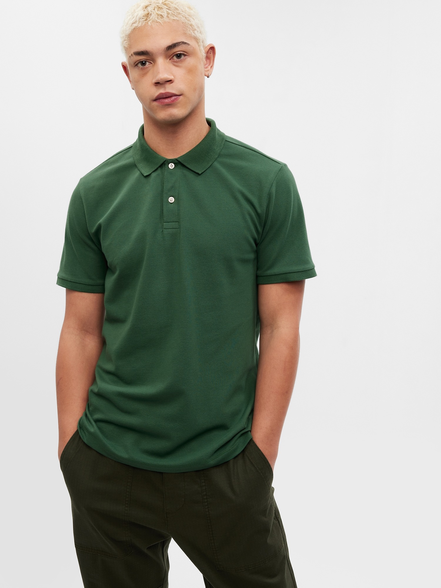 Stretch Pique Polo Shirt