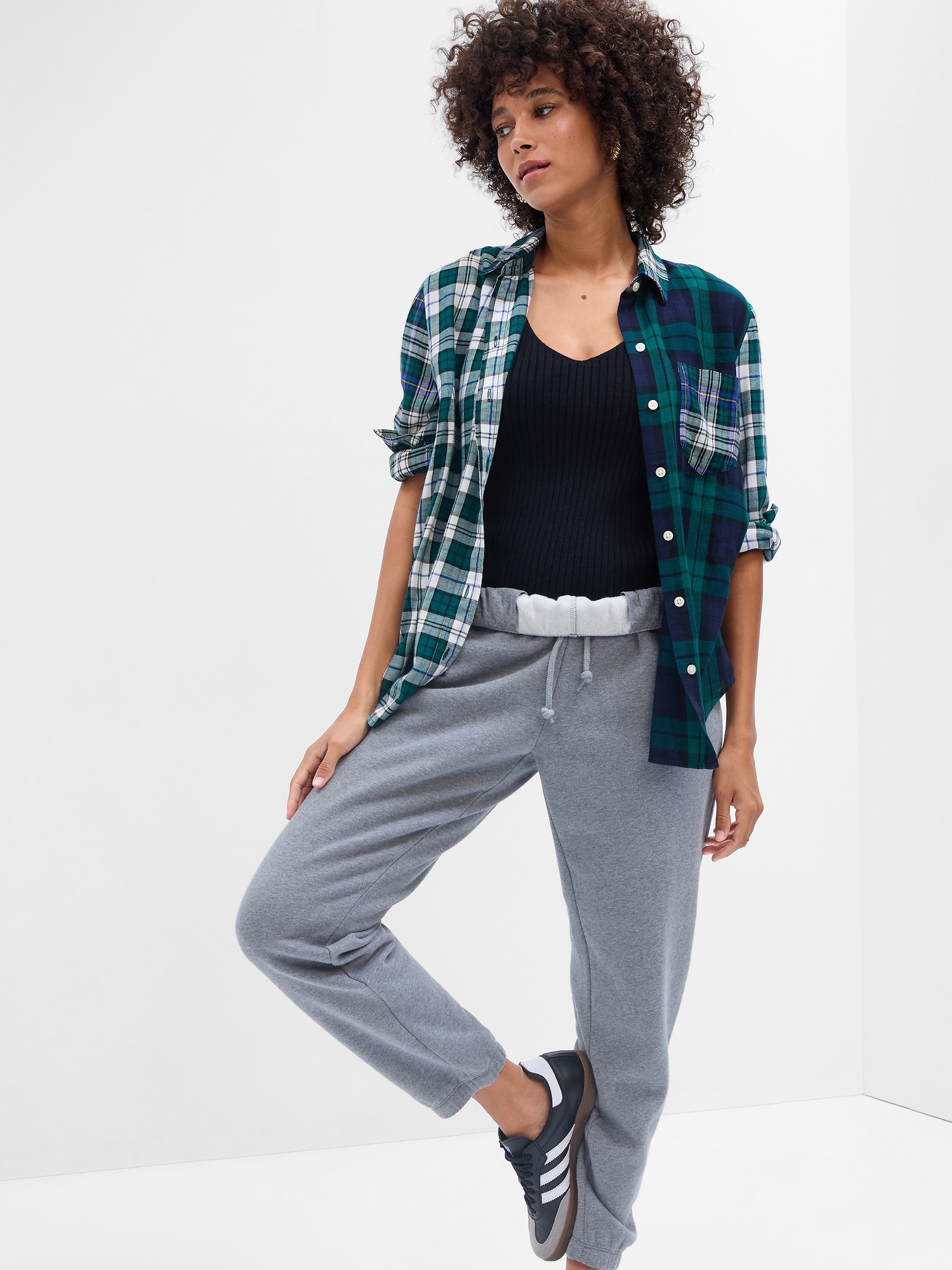 Relaxed Plaid Flannel Easy Shirt