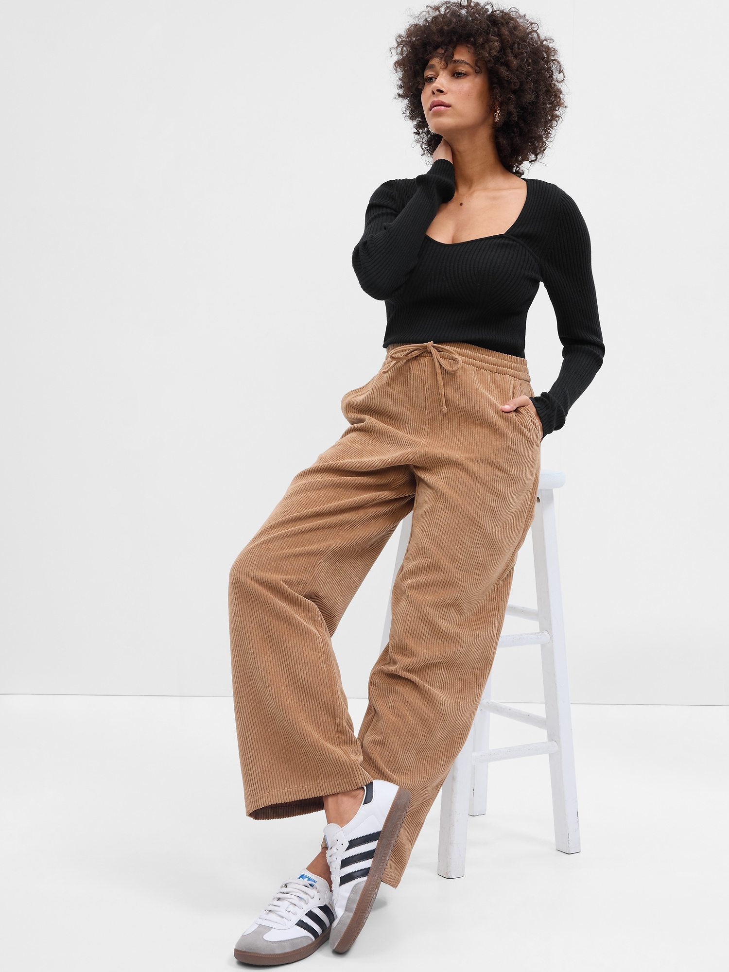 Drawstring Waist Pants