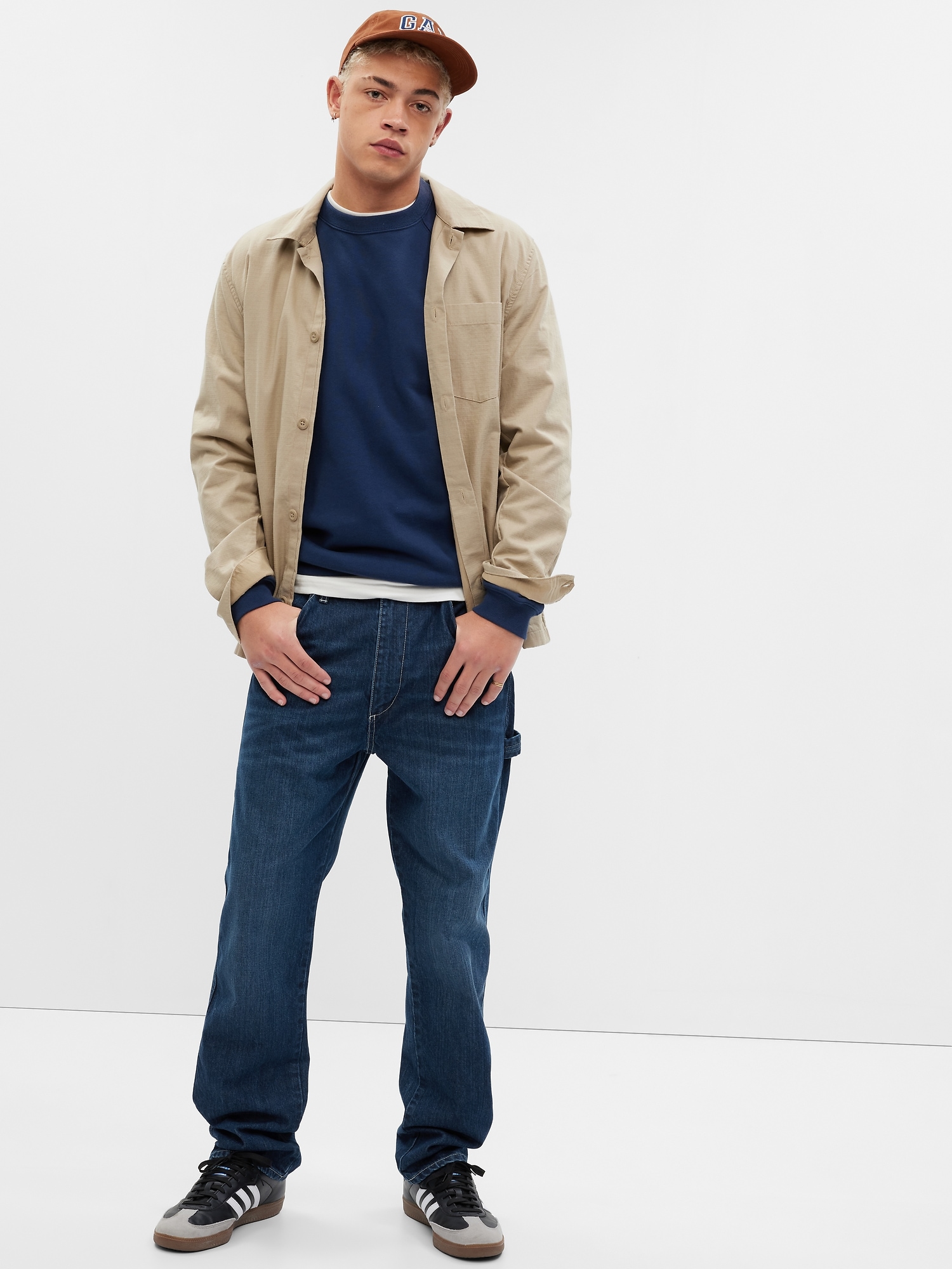 Original Straight Carpenter Pants with Washwell