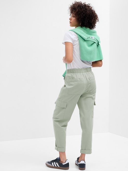 Image number 2 showing, Twill Pull-On Cargo Pants