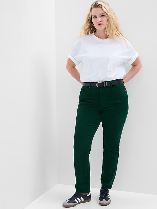 High Rise Vintage Slim Corduroy Pants with Washwell | Gap Factory