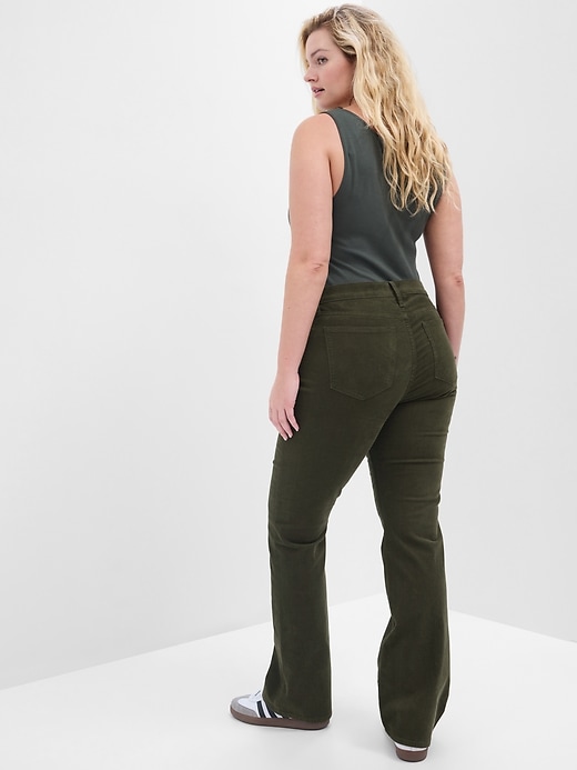 Image number 4 showing, Mid Rise Baby Boot Corduroy Pants