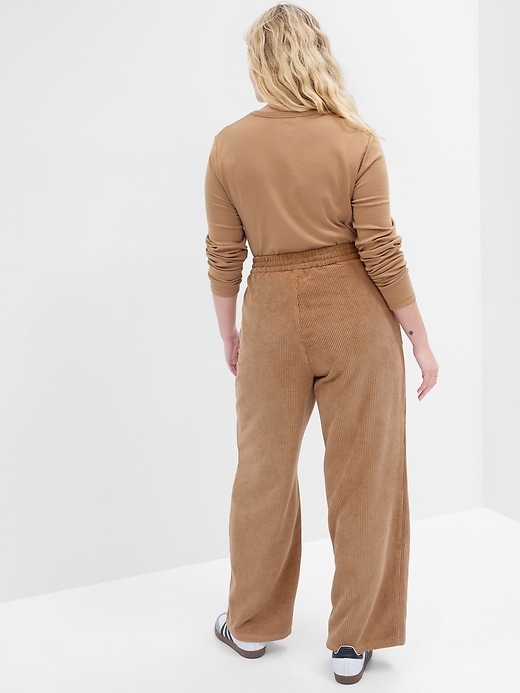 Image number 4 showing, Mid Rise Easy Wide-Leg Corduroy Pants
