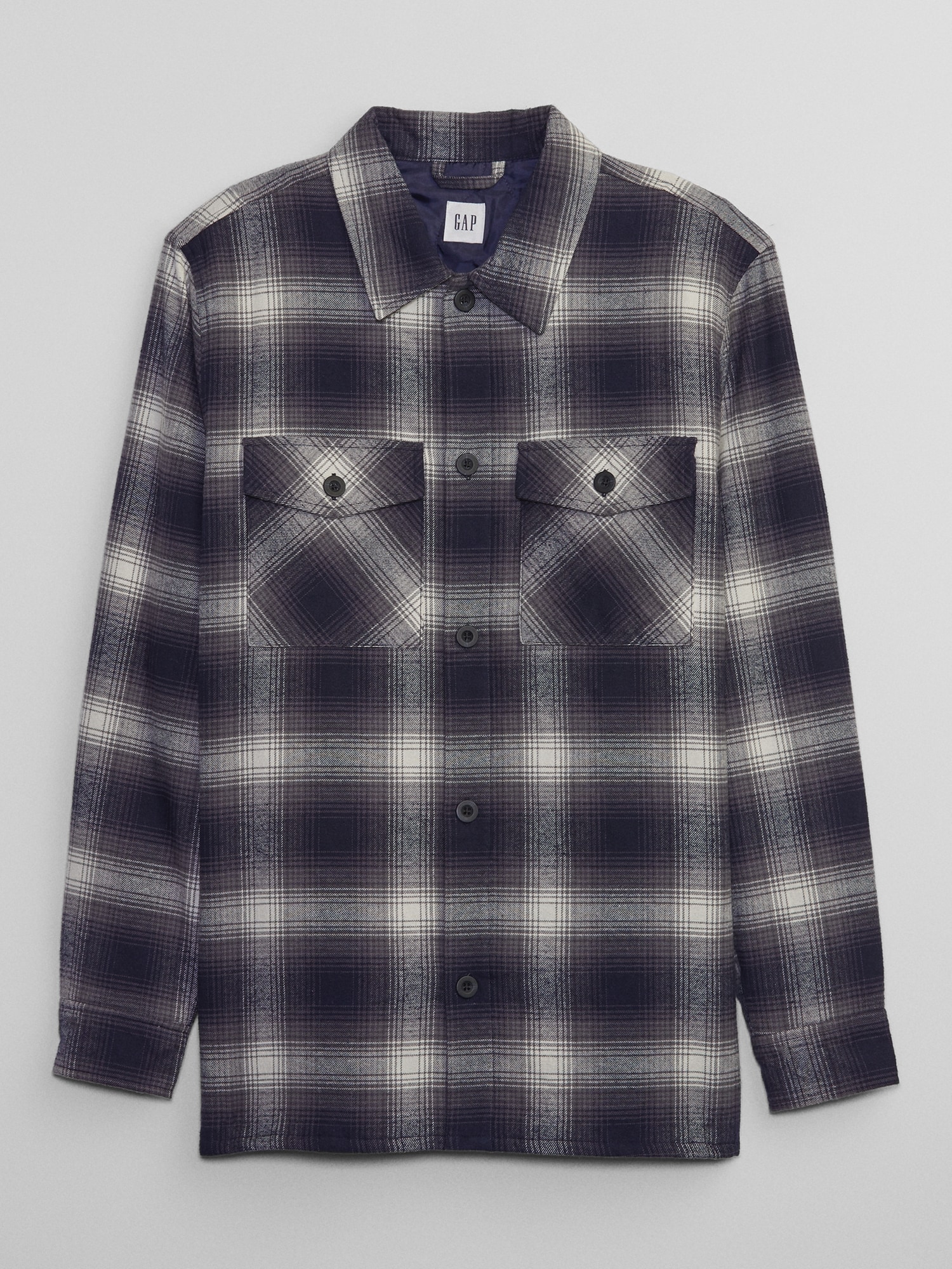 Relaxed Flannel Shirt Jacket Gap Factory