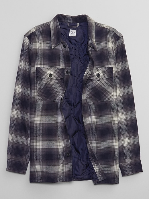 Image number 7 showing, Relaxed Flannel Shirt Jacket