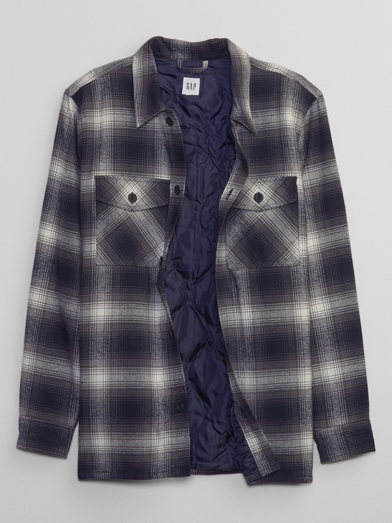 Relaxed Flannel Shirt Jacket | Gap Factory