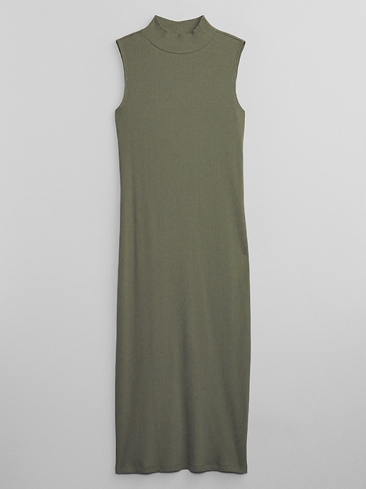 Image number 6 showing, Ribbed Mockneck Midi Dress