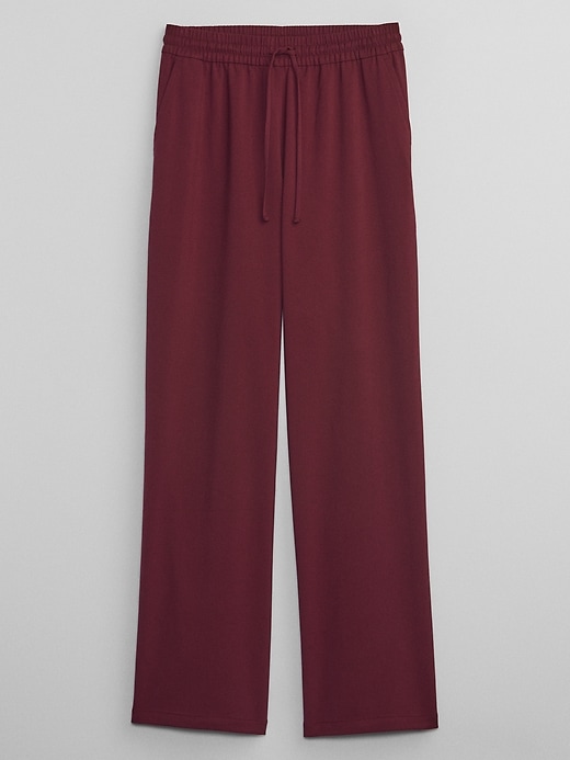 Image number 8 showing, Mid Rise Easy Wide-Leg Twill Pants