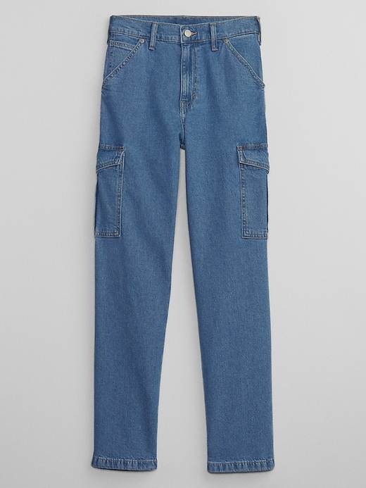 Image number 5 showing, Mid Rise '90s Loose Cargo Jeans with Washwell