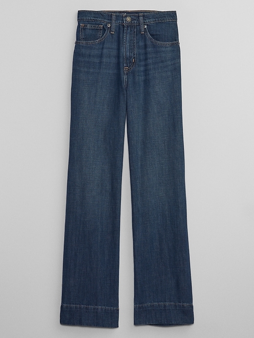 Image number 3 showing, High Rise Wide-Leg Jeans with Washwell