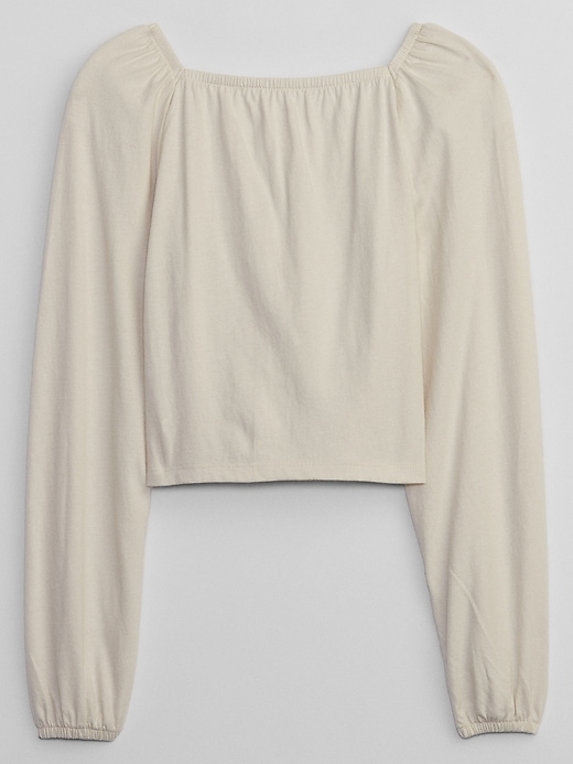 View large product image 2 of 2. Kids Smocked Puff Sleeve Top