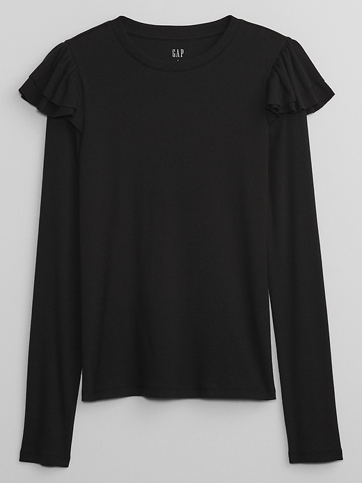 Image number 5 showing, Ribbed Ruffle T-Shirt