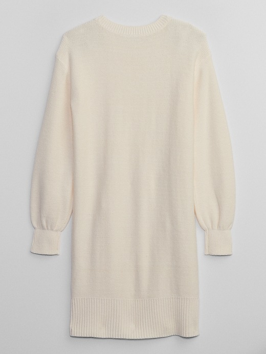 View large product image 2 of 2. Kids Cable-Knit Sweater Dress