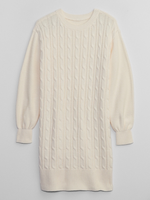 View large product image 1 of 2. Kids Cable-Knit Sweater Dress