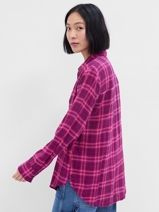 Image number 2 showing, Relaxed Plaid Flannel Easy Shirt