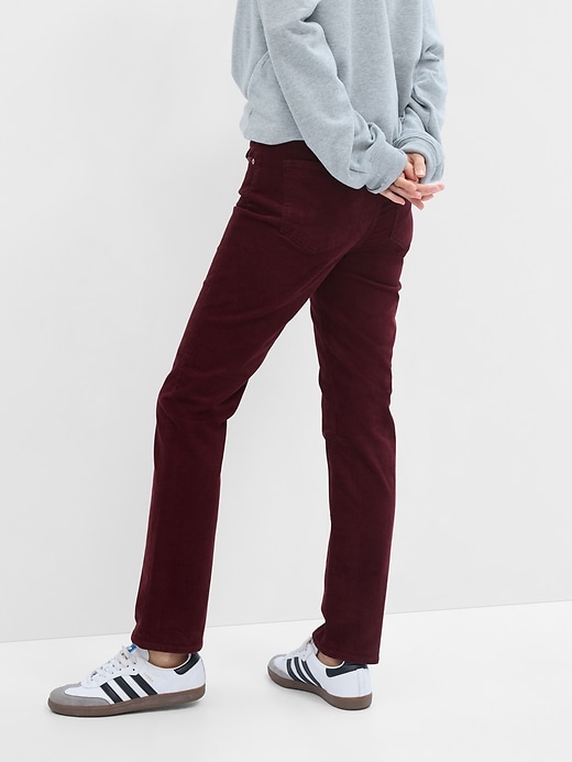 Image number 2 showing, Mid Rise Classic Straight Corduroy Pants