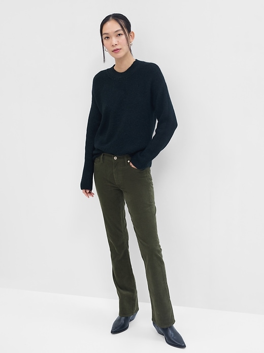 Image number 1 showing, Mid Rise Baby Boot Corduroy Pants