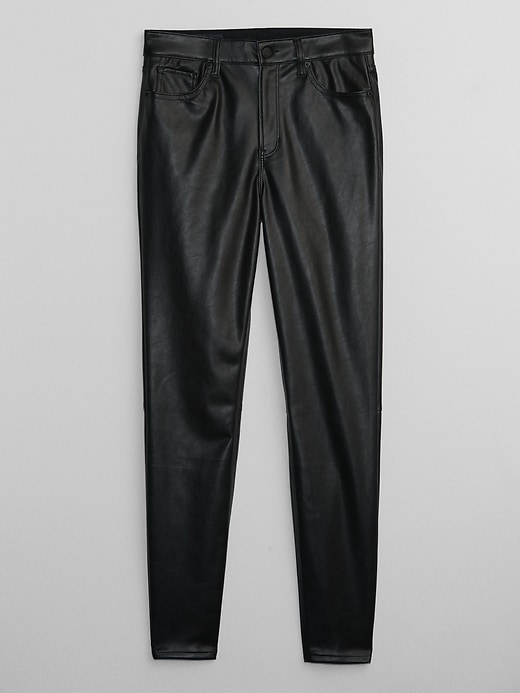 Image number 3 showing, High Rise Universal Faux-Leather Leggings
