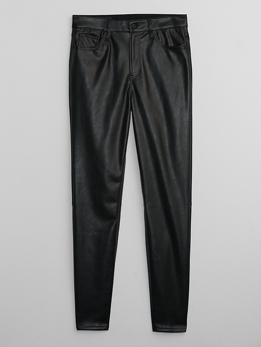 Image number 3 showing, High Rise Universal Vegan-Leather Leggings