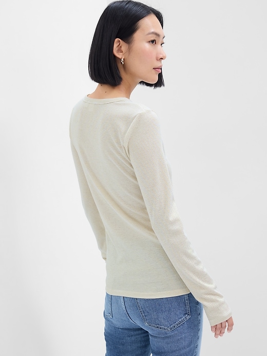 Image number 2 showing, Ribbed Crewneck T-Shirt