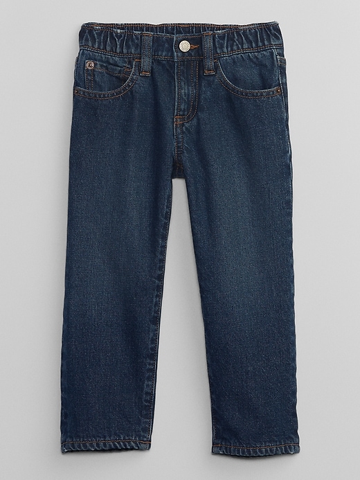 Image number 1 showing, babyGap '90s Original Straight Cozy-Lined Jeans