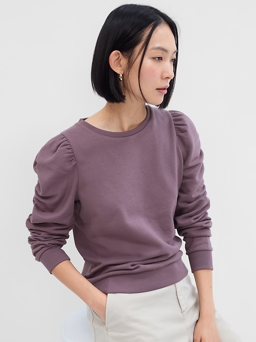 Image number 3 showing, Puff Sleeve Crewneck Sweatshirt