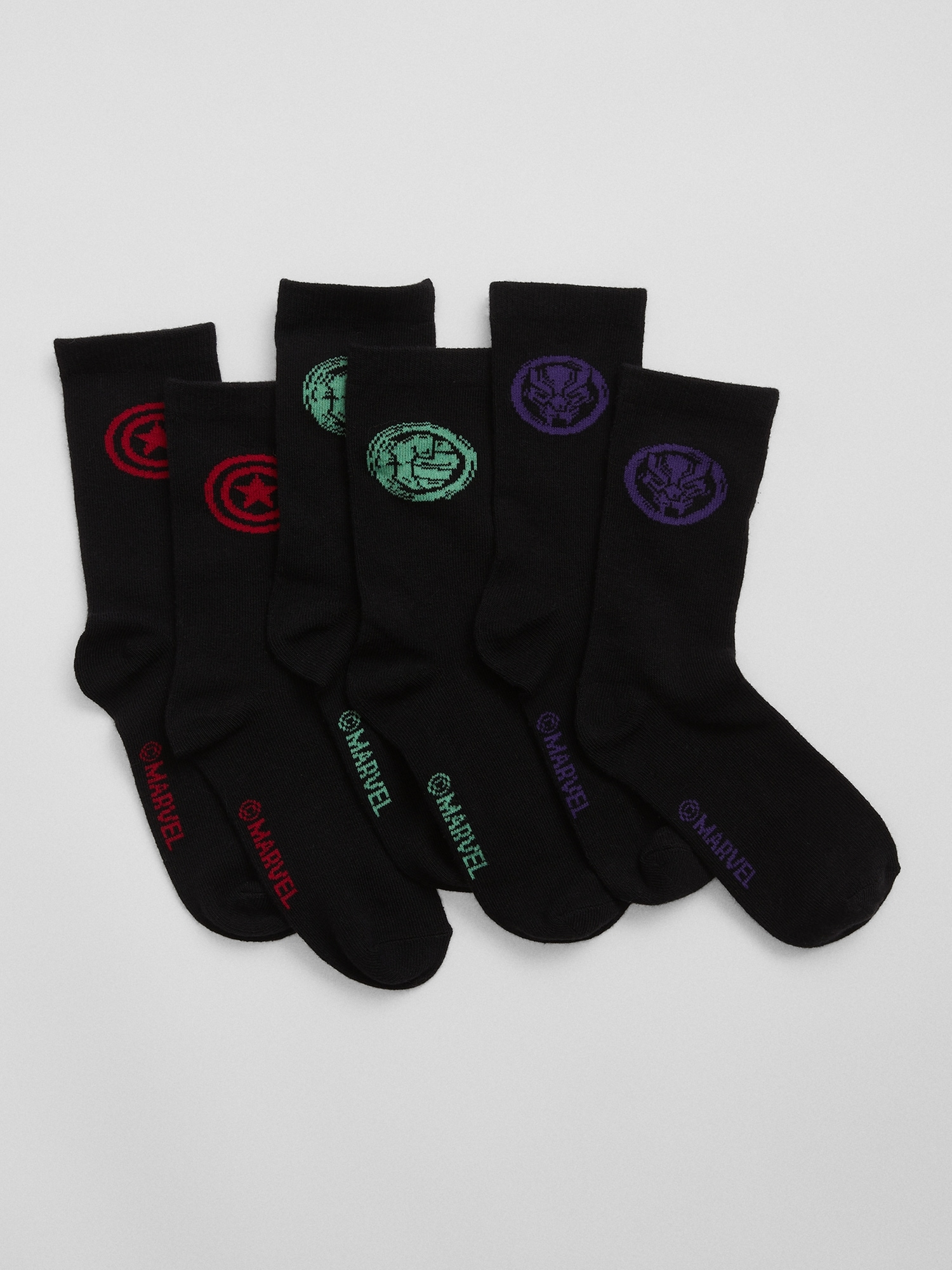 GapKids, Marvel Avengers Crew Socks (3-Pack)