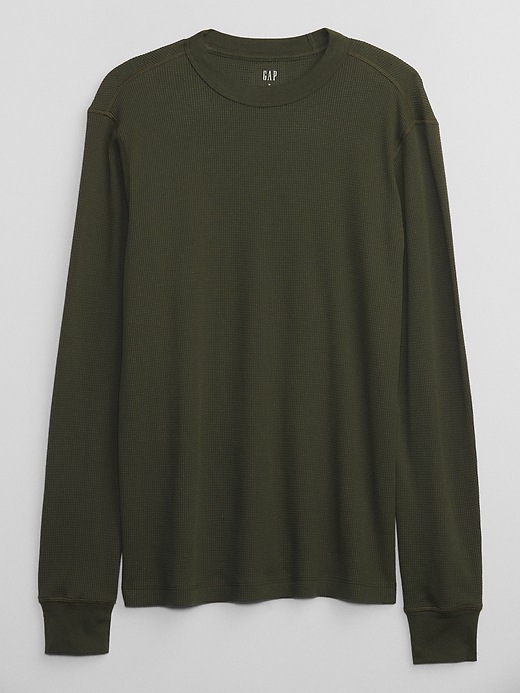 Waffle-Knit Crewneck T-Shirt | Gap Factory