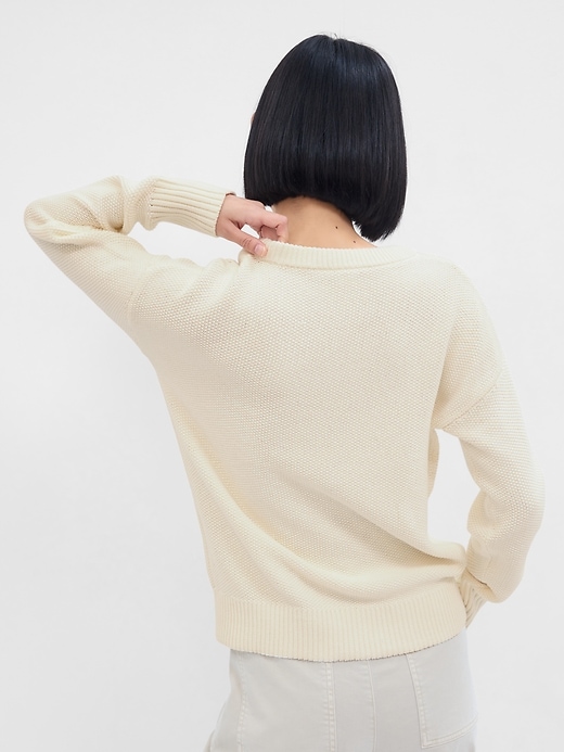 Image number 2 showing, Cable-Knit Crewneck Sweater