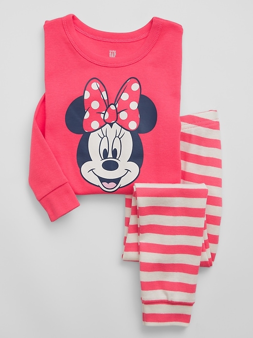 View large product image 1 of 1. babyGap &#124 Disney Minnie Mouse 100% Organic Cotton PJ Set