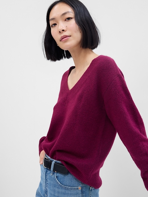 Image number 5 showing, Relaxed Forever Cozy V-Neck Sweater