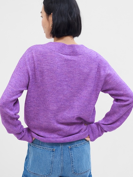 Image number 3 showing, Forever Cozy V-Neck Sweater