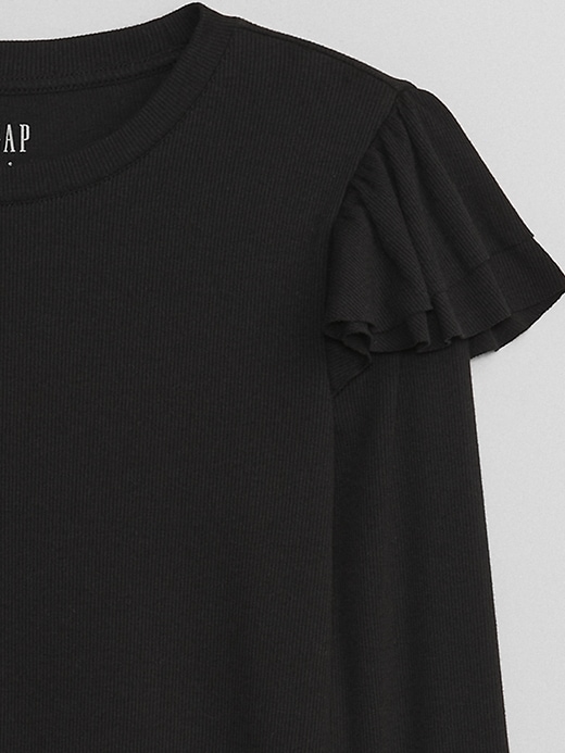Image number 8 showing, Ribbed Ruffle T-Shirt