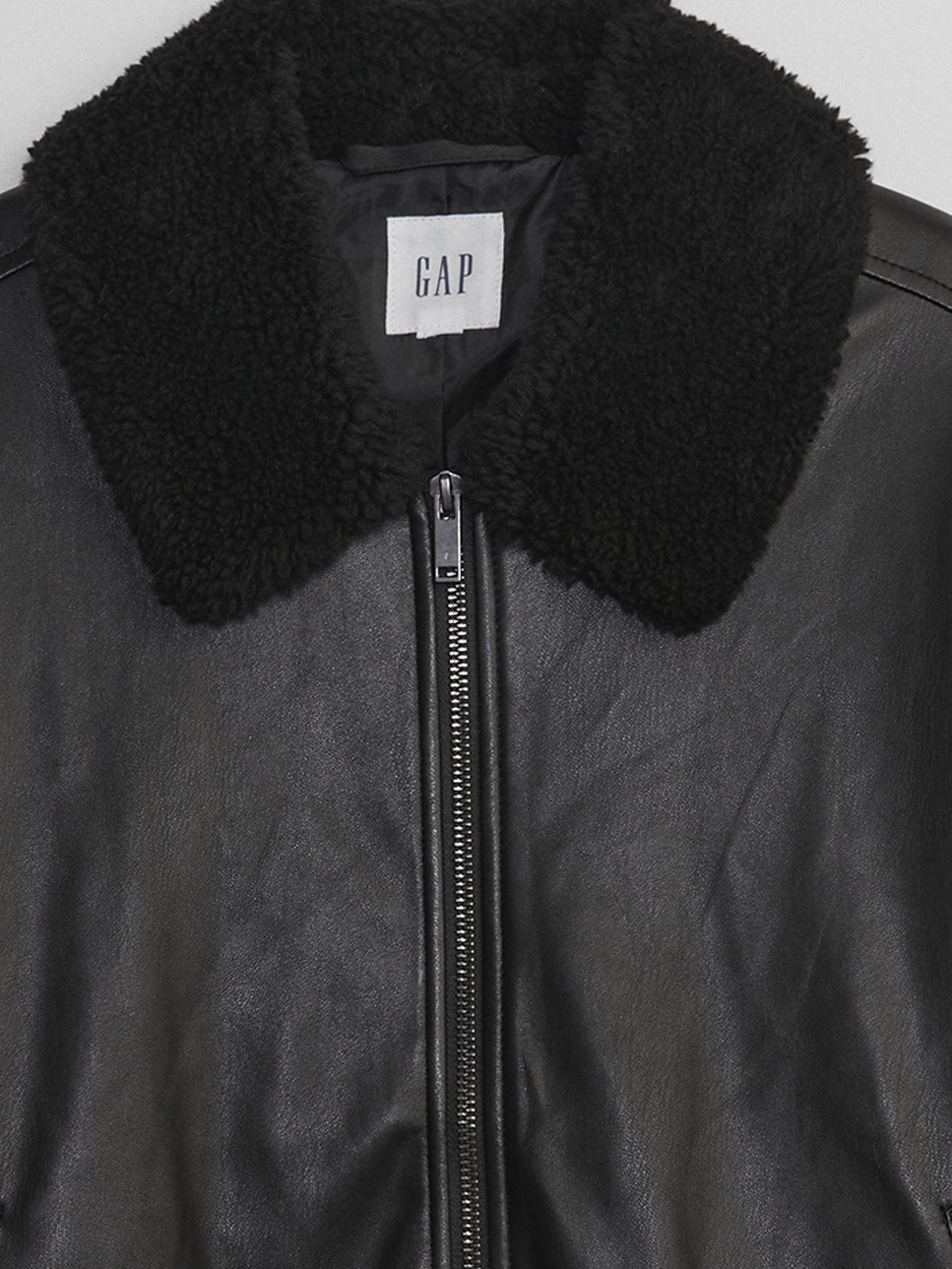 Vegan-Leather Bomber Jacket | Gap Factory