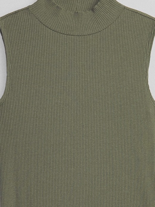 Image number 6 showing, Ribbed Mockneck Midi Dress