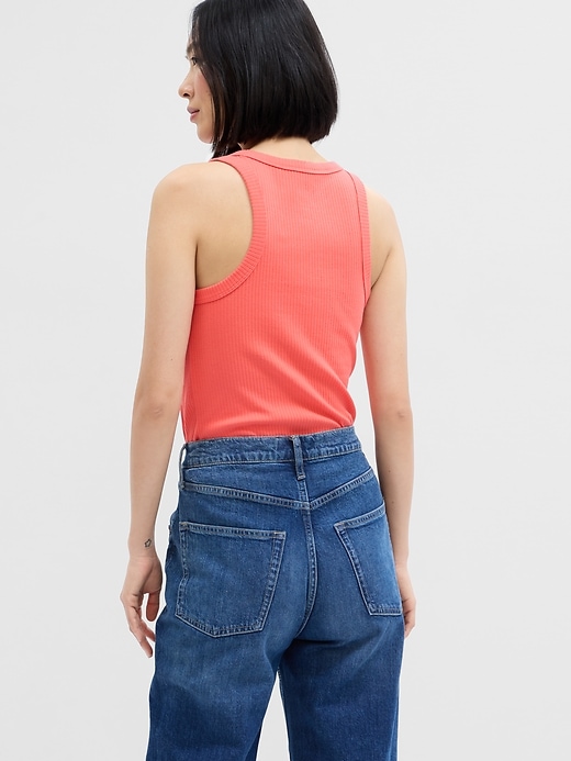 Image number 4 showing, Ribbed High Neck Tank