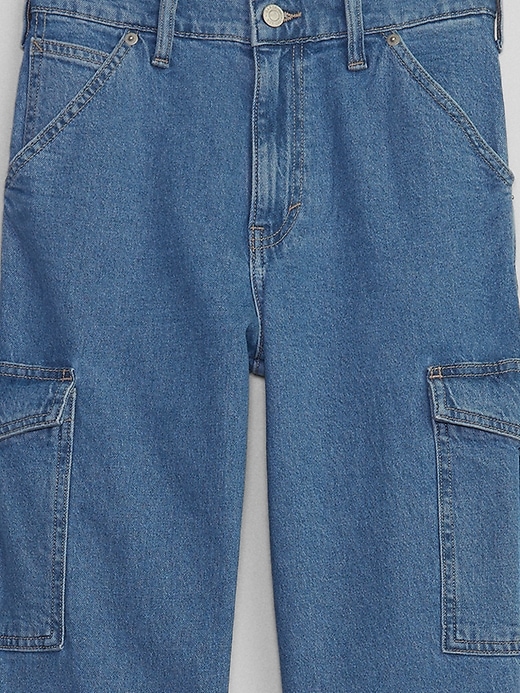 Image number 6 showing, Mid Rise '90s Loose Cargo Jeans with Washwell