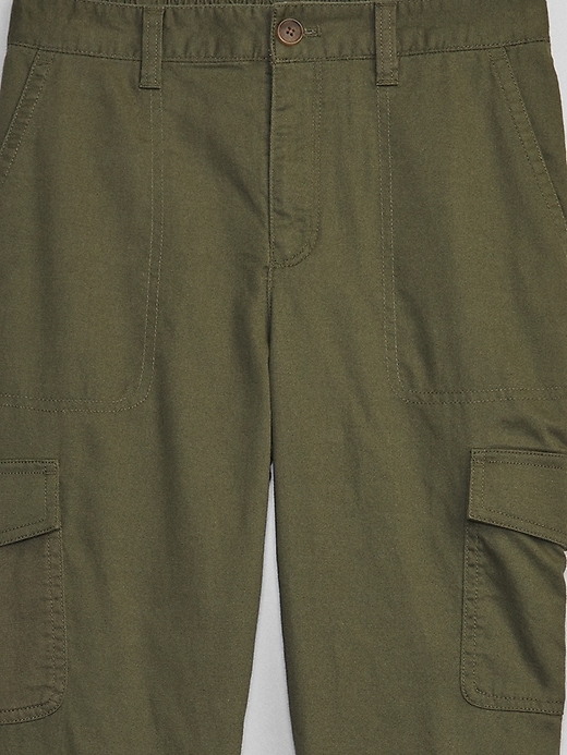 Image number 4 showing, Girlfriend Khaki Cargo Joggers with Washwell