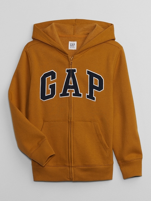 View large product image 1 of 3. Kids Gap Logo Zip Hoodie
